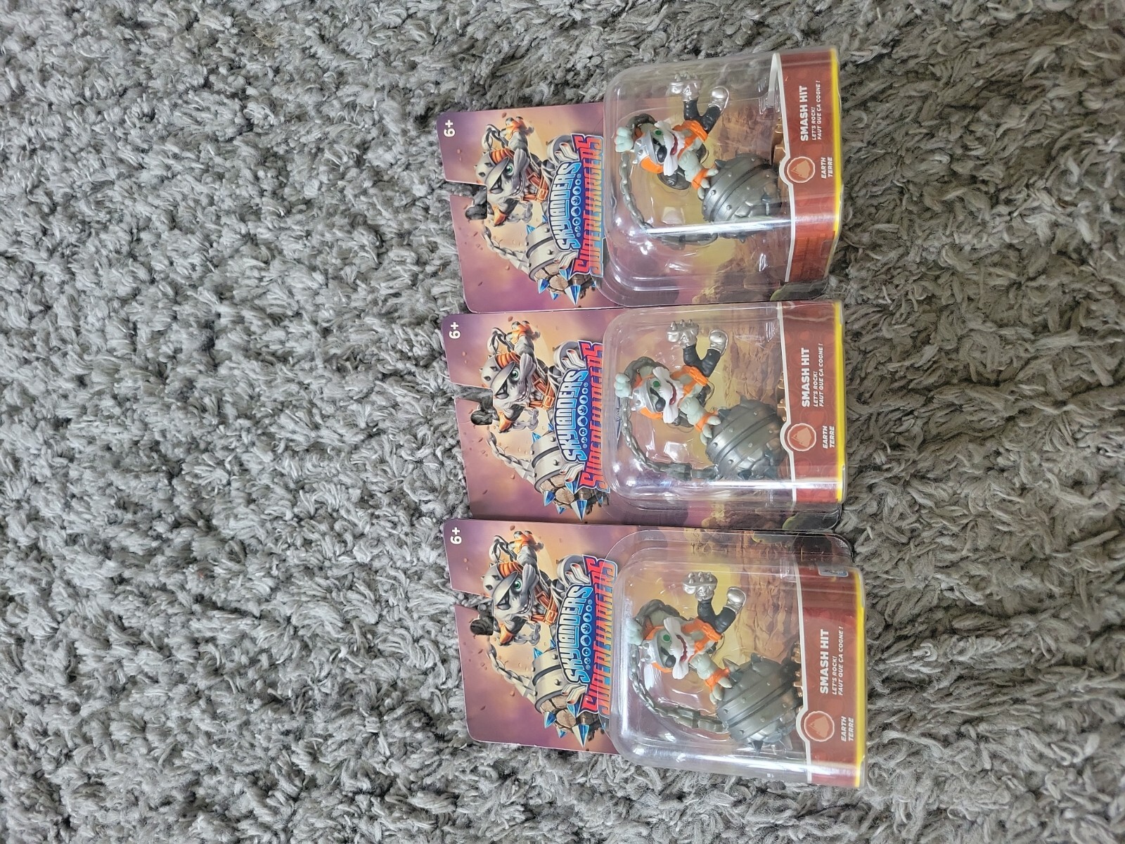 Skylanders Superchargers Smash Hit Figure Earth New in Box lot of 3