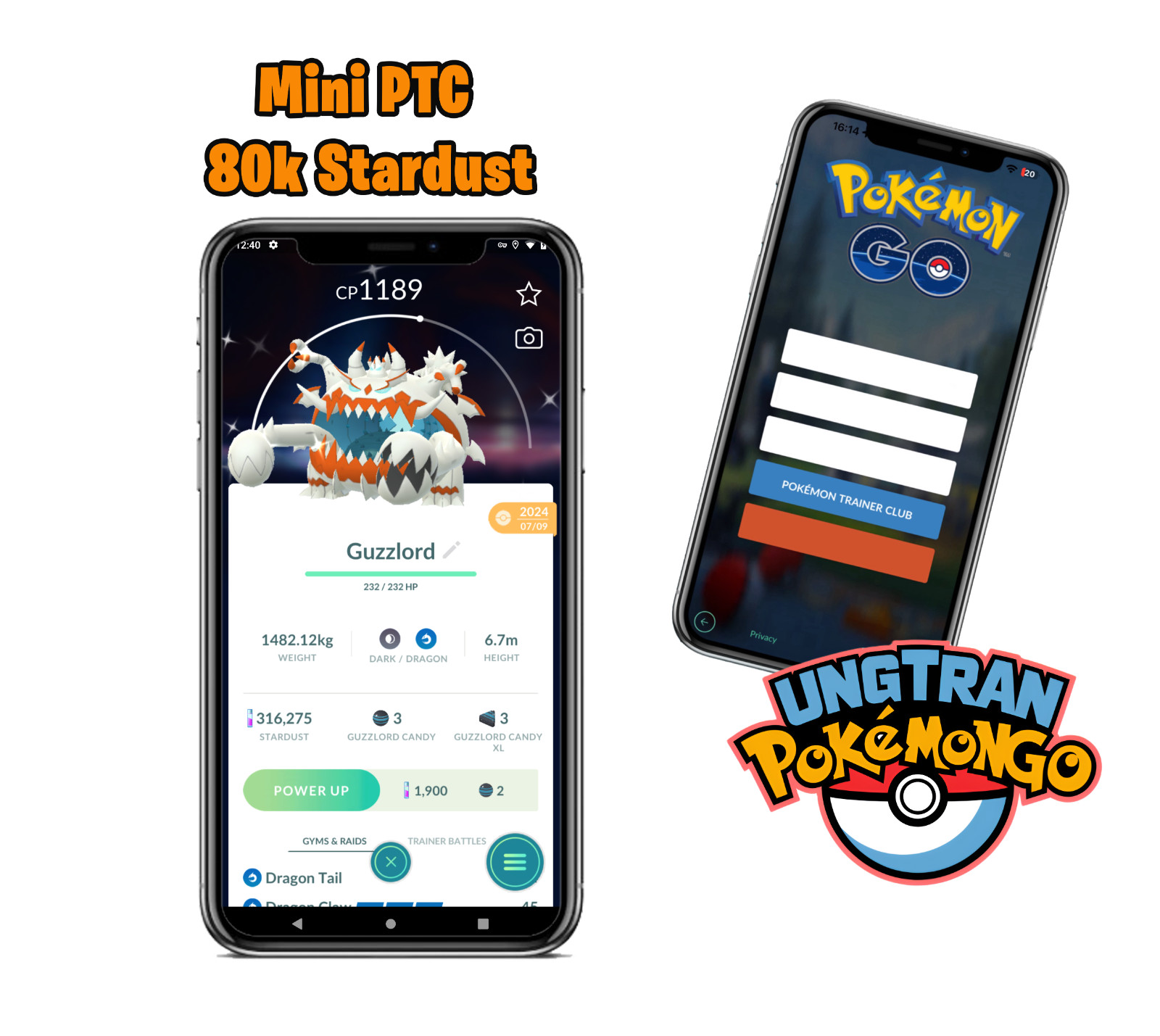 Shiny Guzzlord Level15 – mini P T C 100k stardust