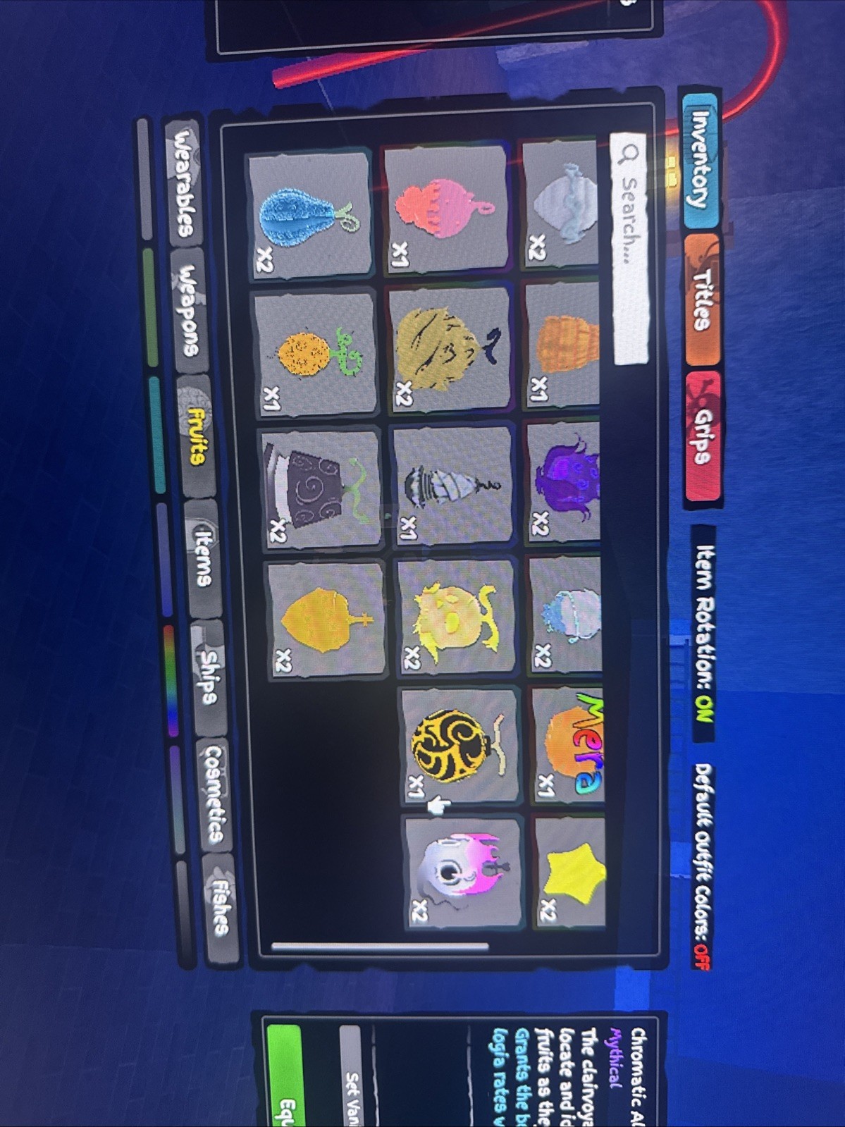 Grand Piece Online/ Mythic Fruits/ Mochi/Venom/ope/buddha/pterandon/ Price Of 1