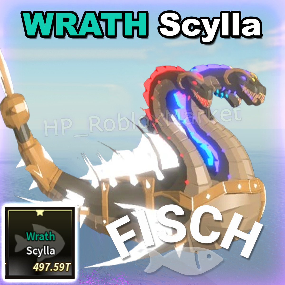FISCH ONIRIFALX ROD SET🐟[Wrath Scylla + SS Wrath Floppy + Charred Boot]