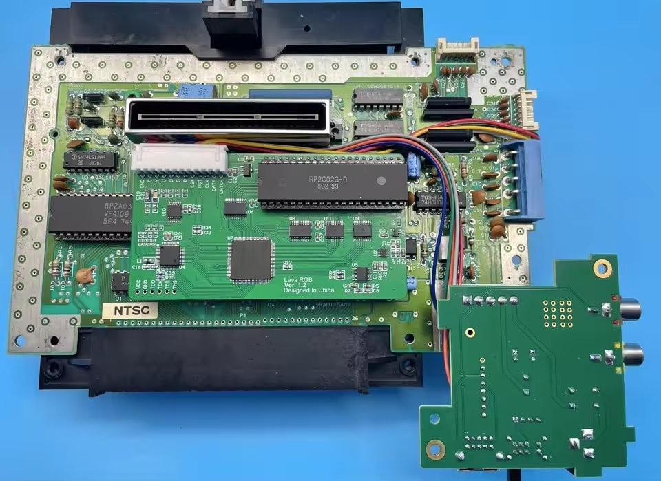 Lava RGB 2.0 Mod Kit For NES Famicom Video Upgrade Board 24-Bit RGBS S-Video