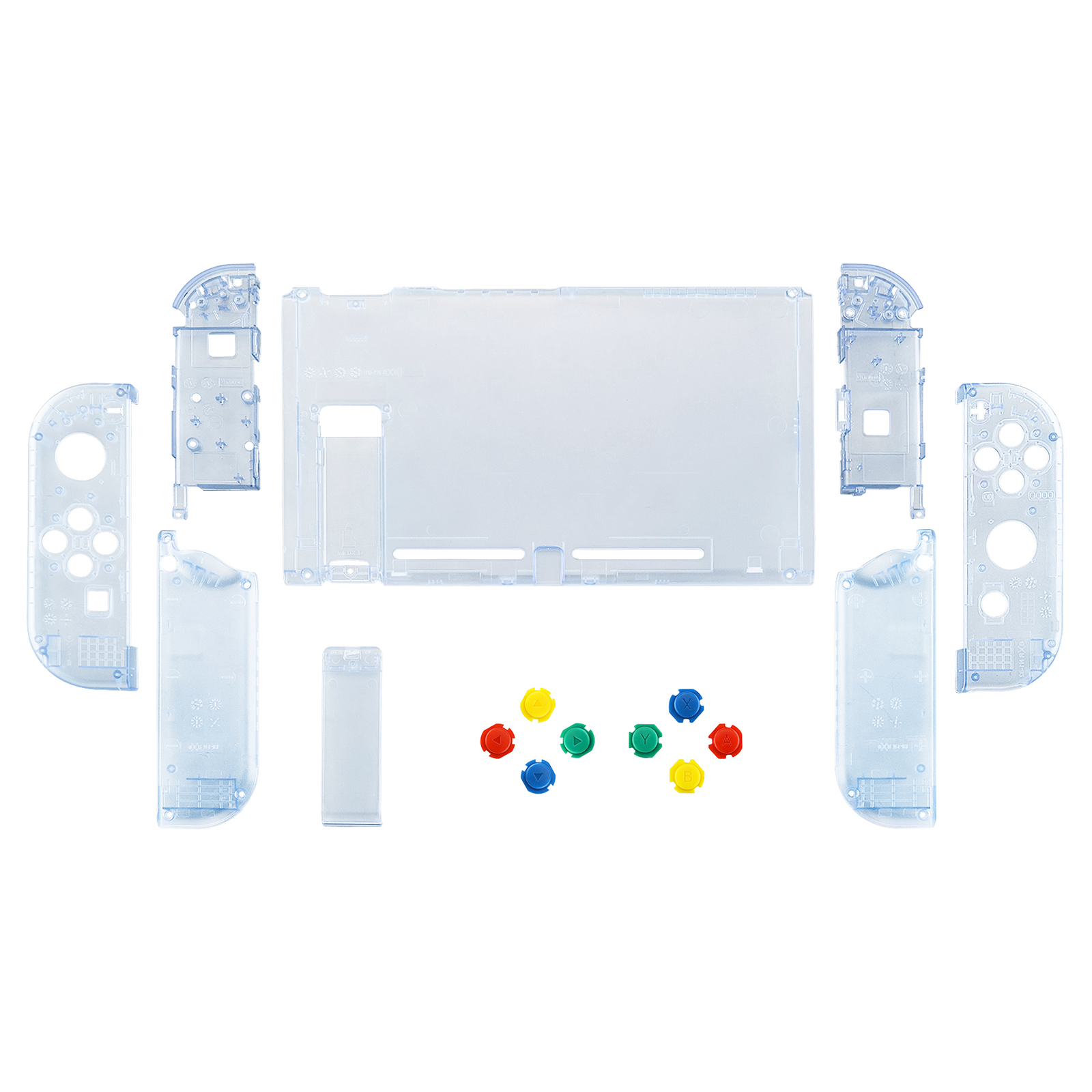 Glacier Blue Console Housing Shell with Buttons Replacement for Nintendo Switch