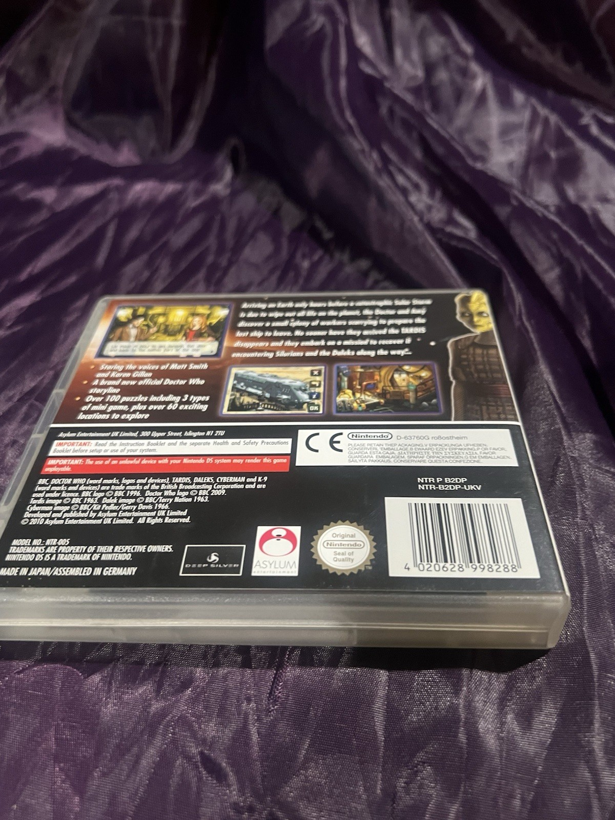 Nintendo DS Doctor Who Evacuation Earth Open