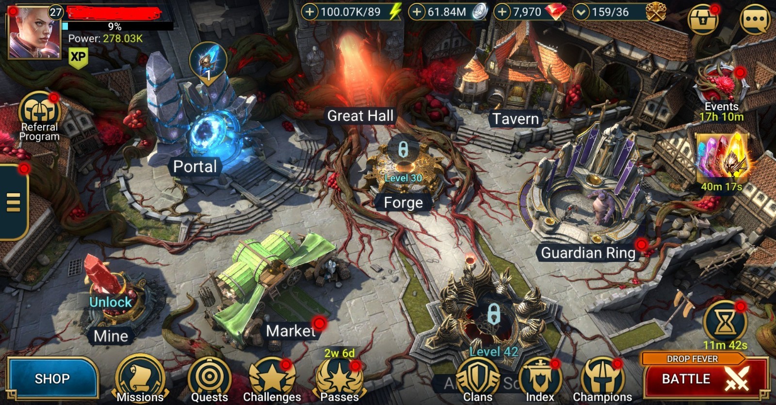 Raid Shadow Legends | Starter with 2 Mythical – Arbais and Mina : 100k energy