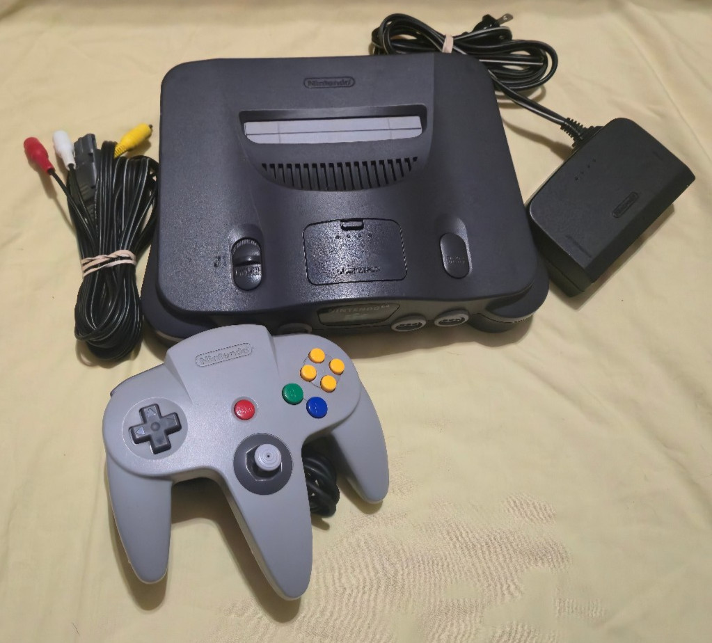 Nintendo 64 Console N64 Complete in Box CIB W/ Manual, Controller, Cables TESTED