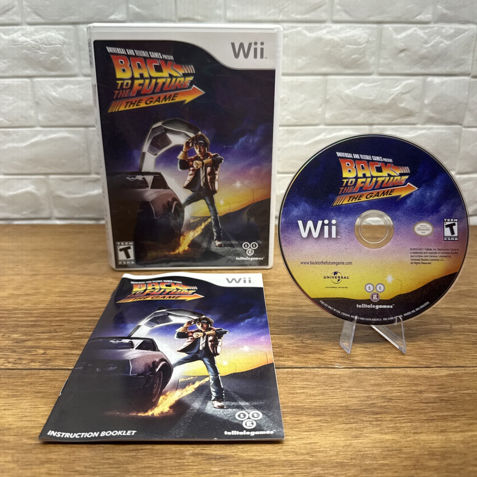 Back To The Future The Game (Nintendo Wii, 2011) CIB Refurbished Tested Free S/H