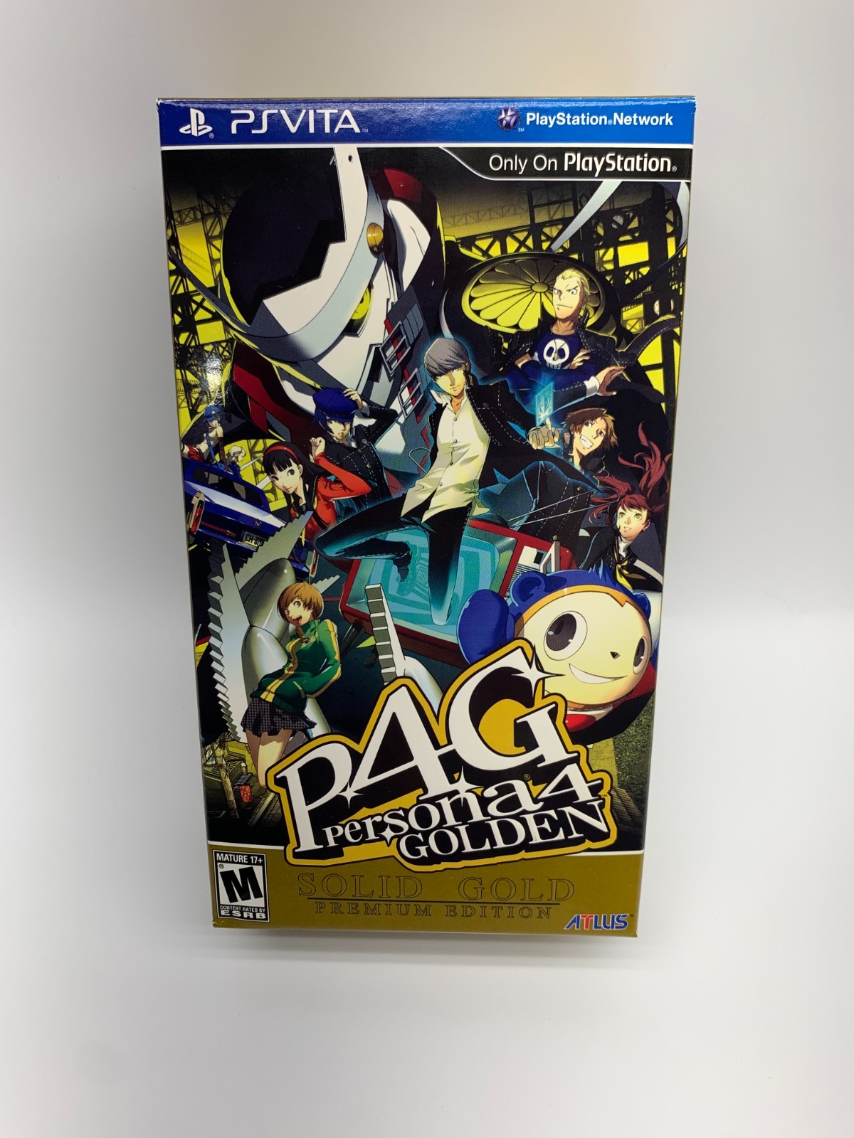 Persona 4 Golden SOLID GOLD Premium Edition • PlayStation Vita • COMPLETE CIB