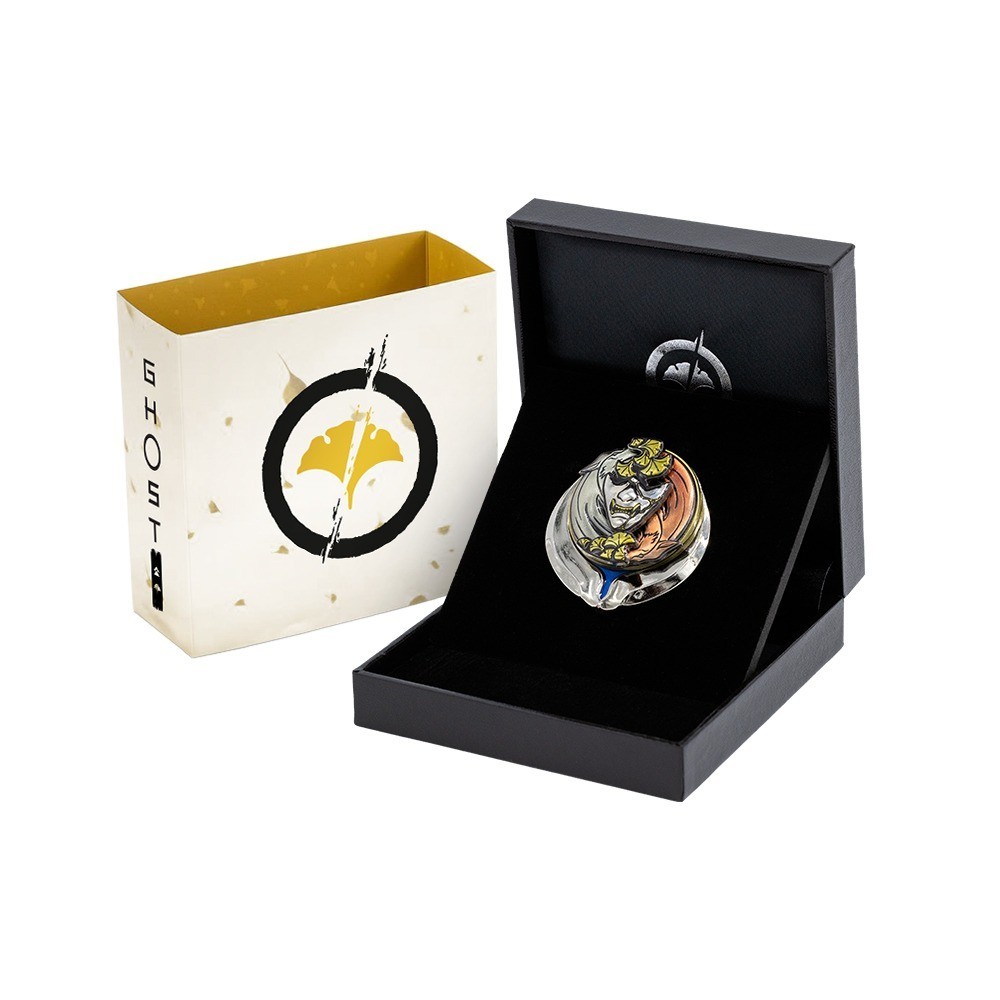 Ghost of Yōtei Legendary Onryō Platinum Trophy Pin Ghost Rewards Atsu NEW SEALED