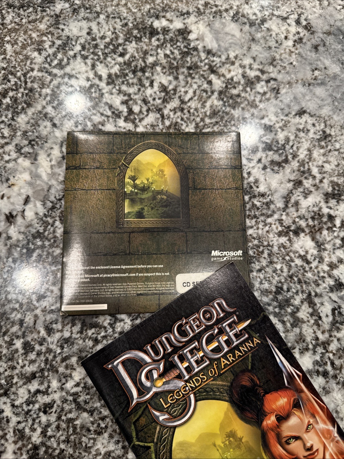 Dungeon Siege Legends of Aranna CD-ROM PC Base Game + Expansion 3-Disc Set Good