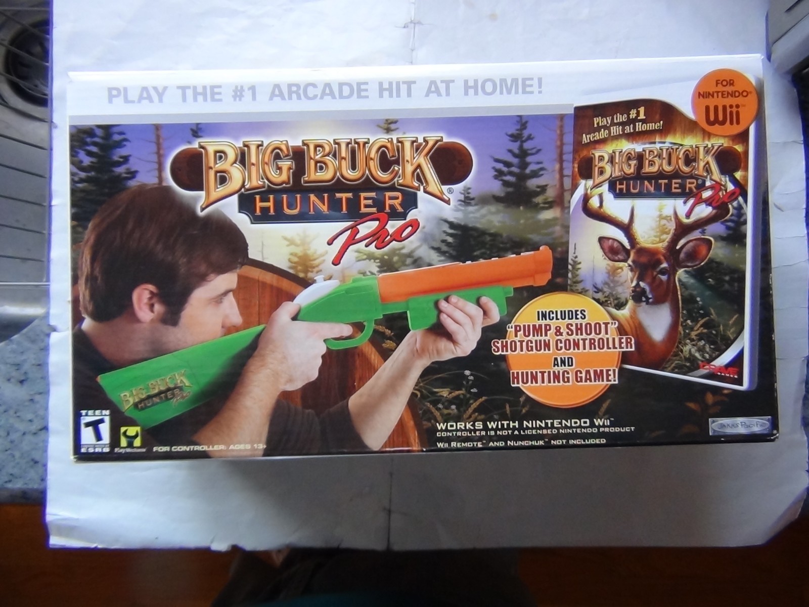 Big Buck Hunter Pro – Nintendo Wii – 2010 – Jakks Pacific – New Sealed (Y25B815)