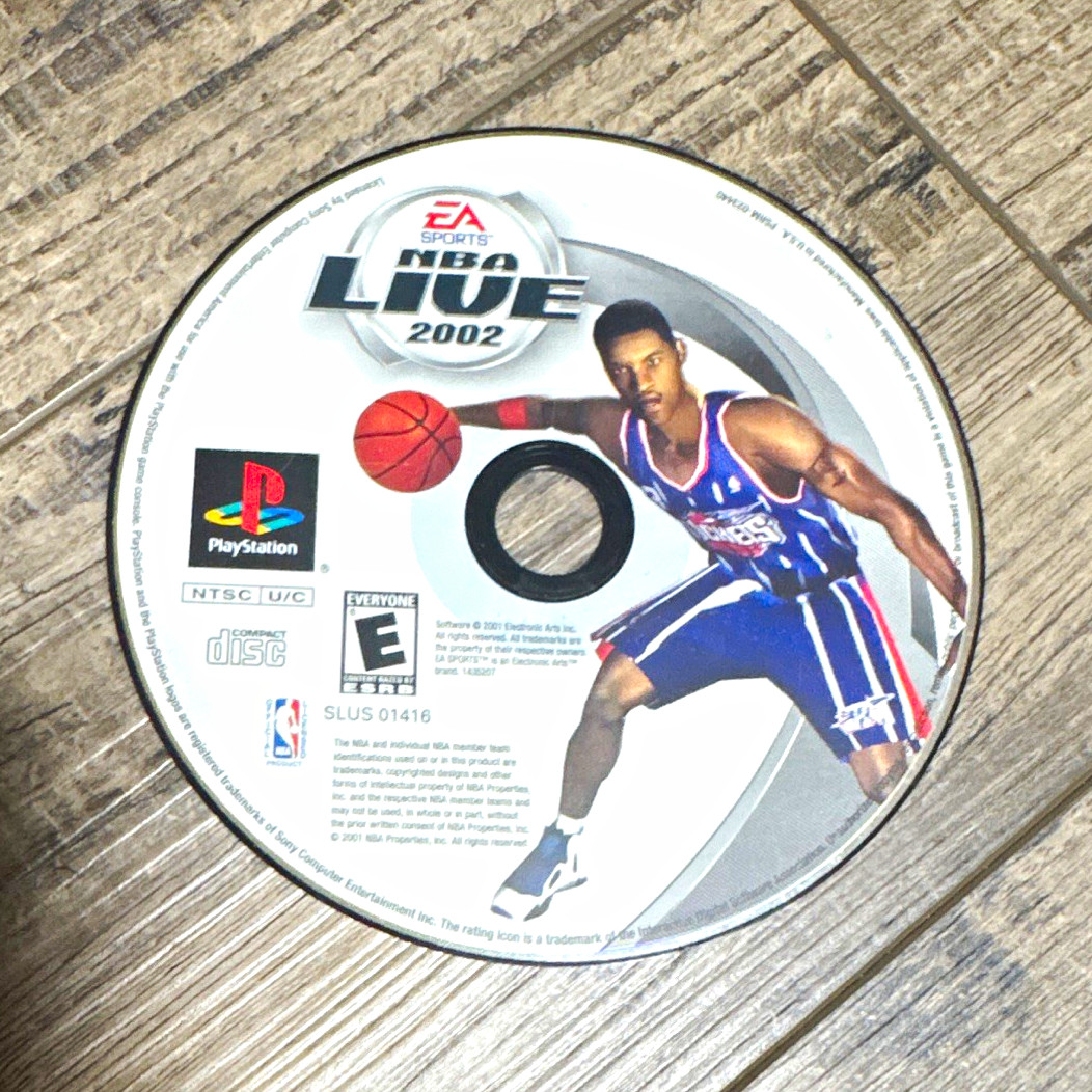 EA SPORTS NBA Live 2002 Sony PlayStation 1 Disc Only NTSC-U/C E-Everyone