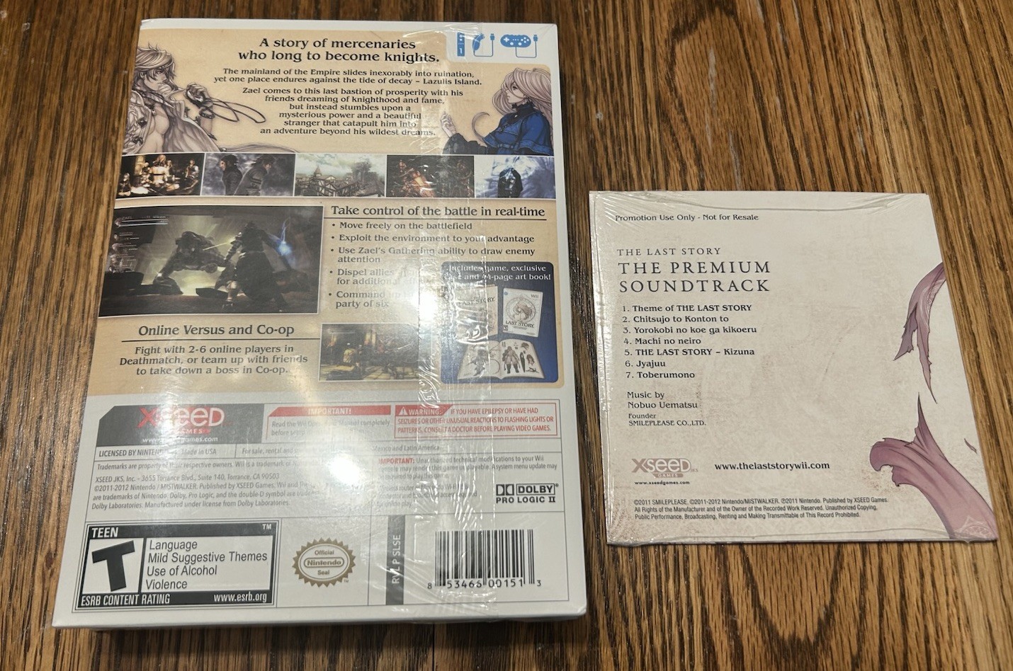 The Last Story Wii Big Box Limited Edition With CD New/Sealed