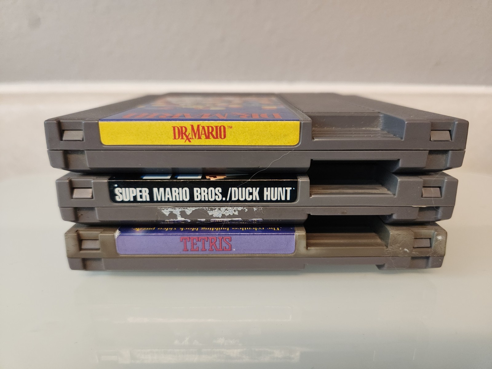 Nintendo NES Classic Super Mario Bros Duck Hunt Tetris Dr Mario Bundle OEM