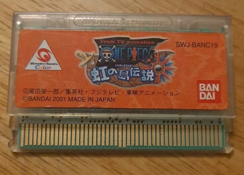 ONE PIECE Niji no Shima Densetsu WonderSwan Color Cartridge Only Japan Import
