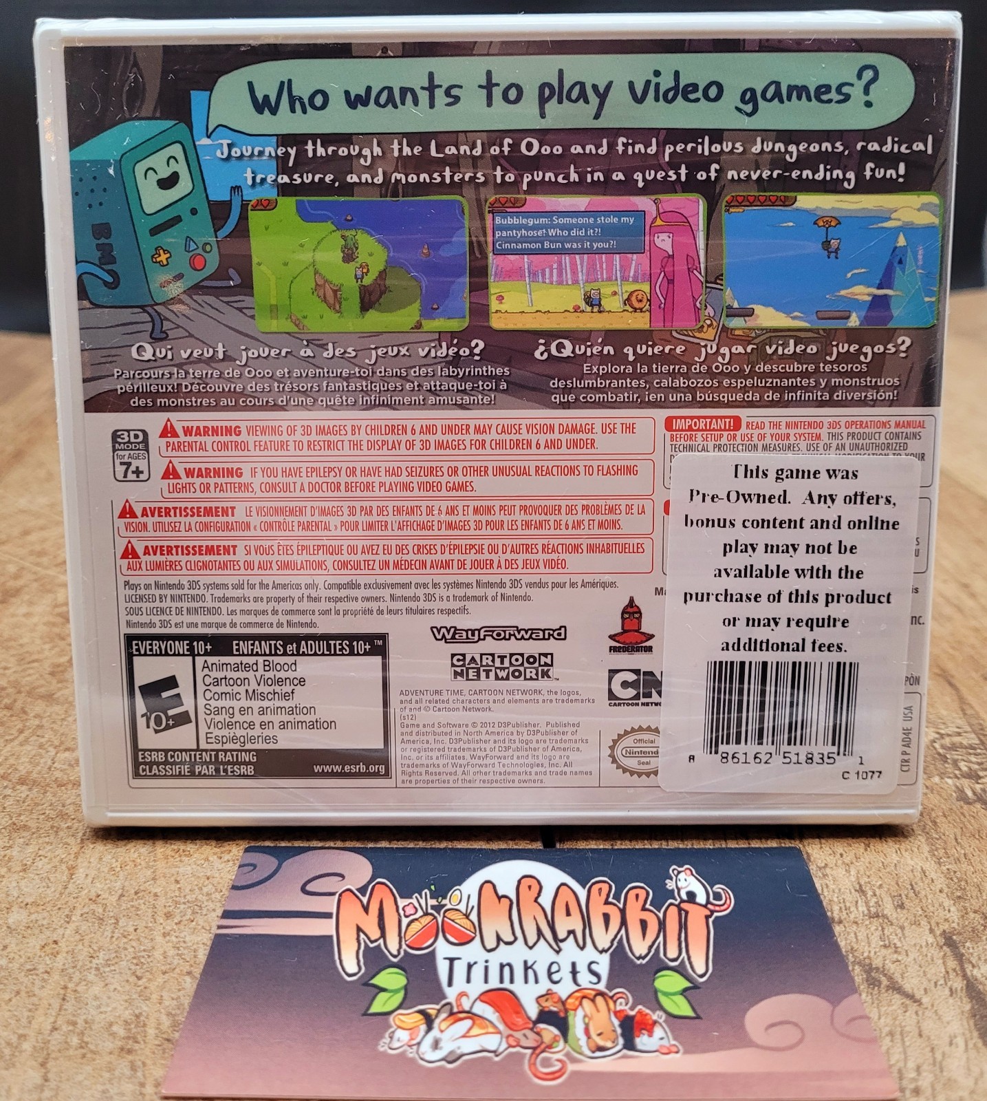 Adventure Time – Hey Ice King – Nintendo 3DS (FACTORY SEALED)