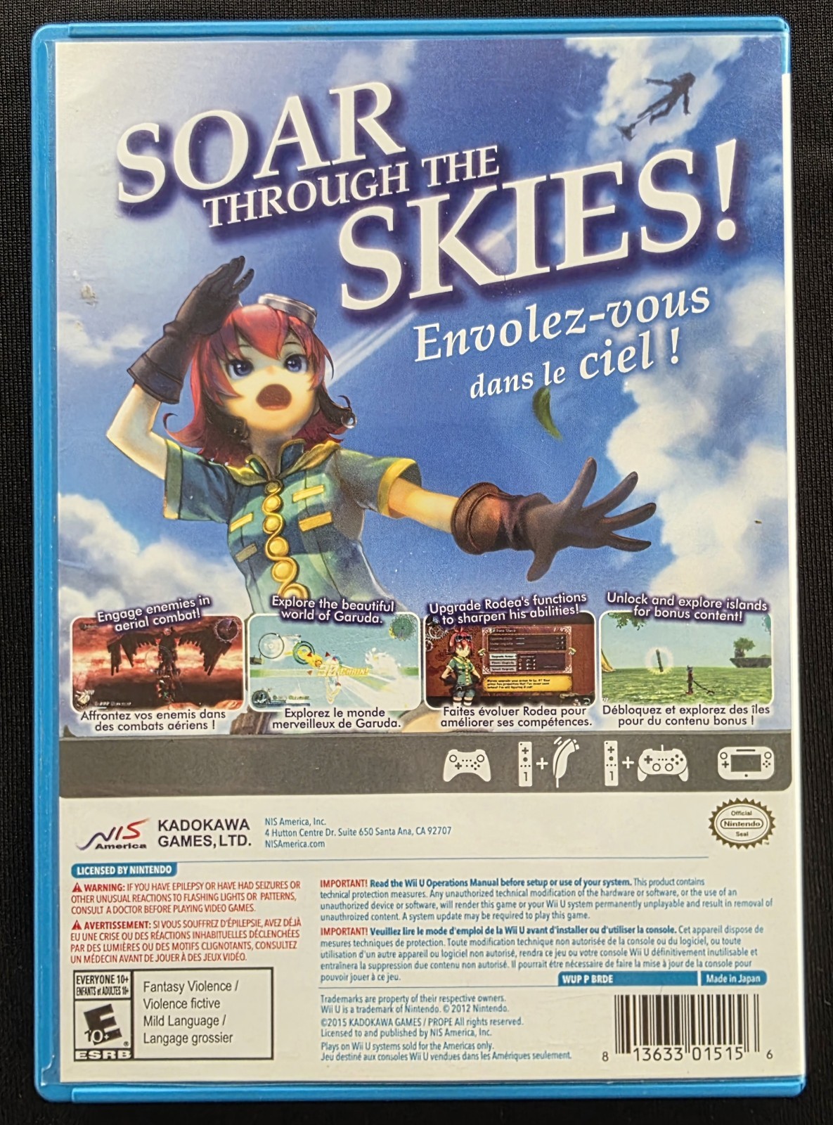 Rodea the Sky Soldier (Nintendo Wii U, 2015) Cib Complete – Tested