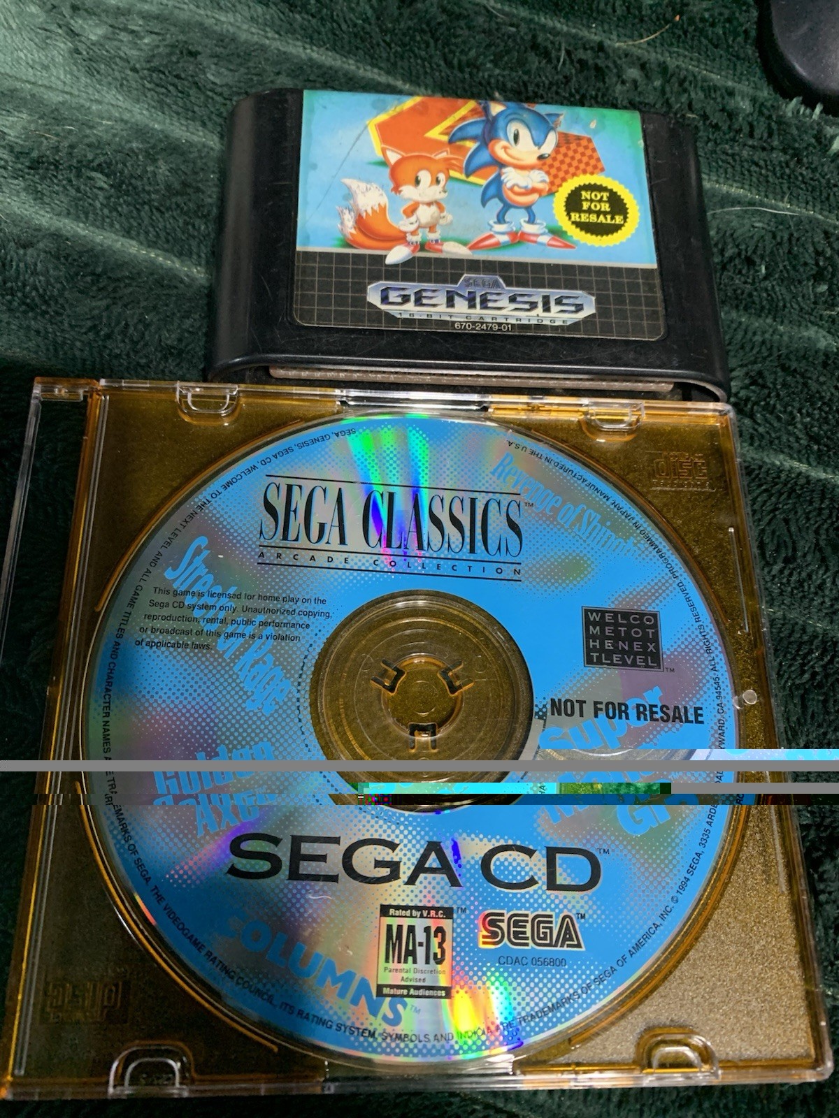 Sega Cdx Tested Working With Two Controllers 2 Games And Cables