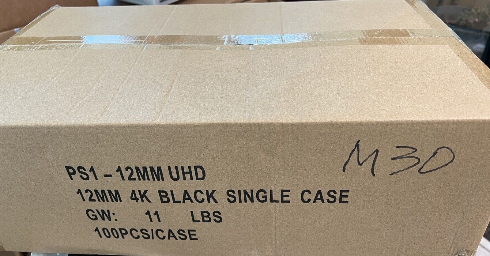NEW 12MM 4K ULTRA HD SINGLE DVD CASE, BLACK, SLEEVE, PS1-12MM UHD (M30)