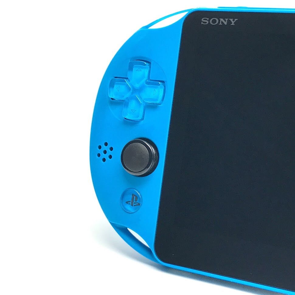 SONY PS Vita PCH-2000 Slim Aqua Blue Wi-Fi LCD w/ Charger “Excellent+”