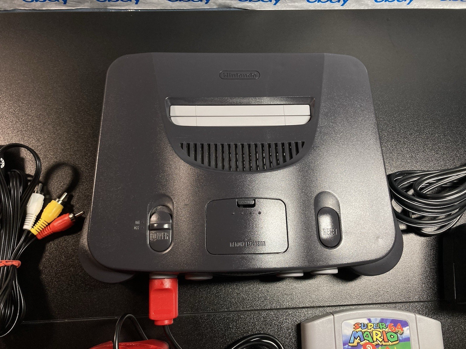 Nintendo 64 N64 Console + Super Mario 64+Controller+Cords