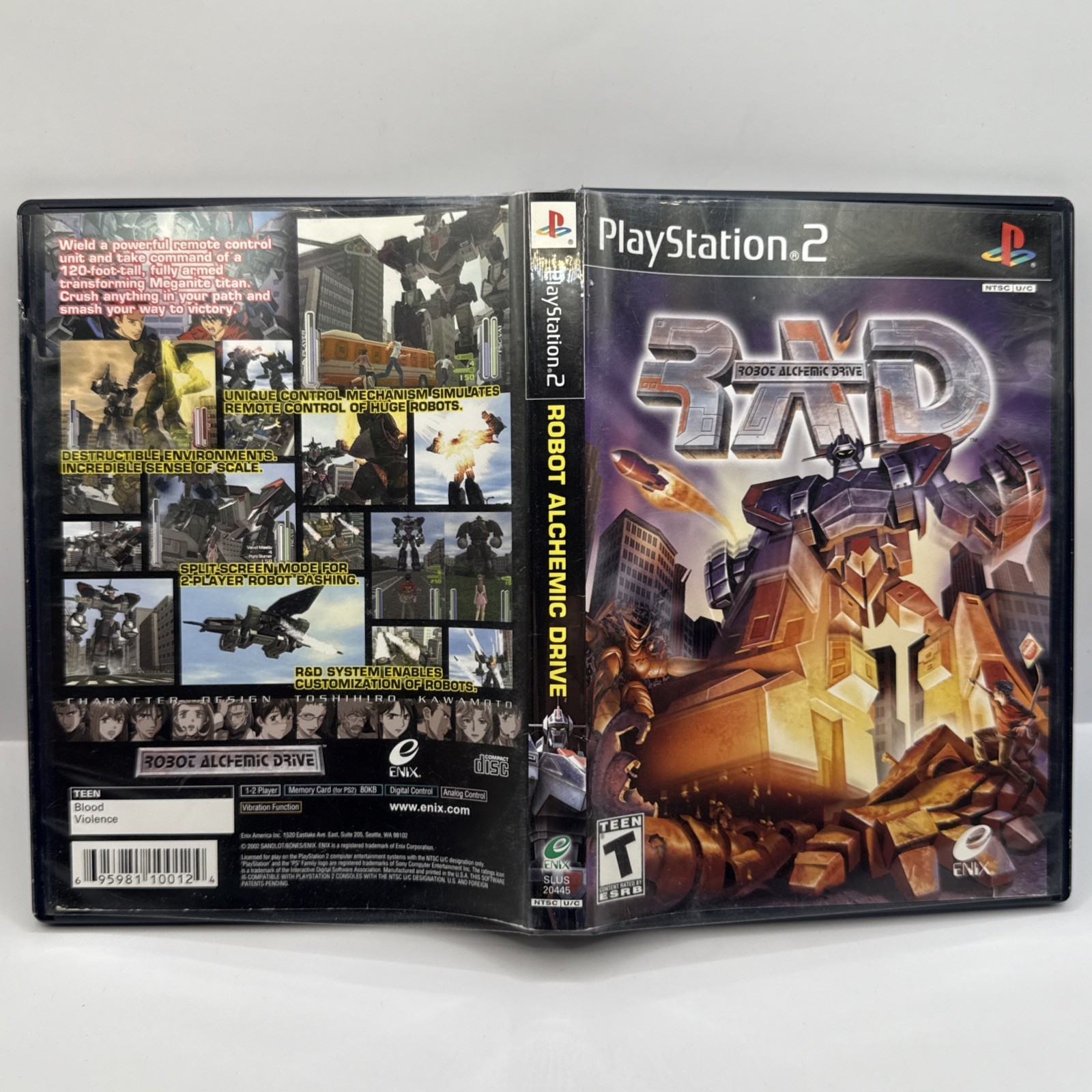 RAD: Robot Alchemic Drive (PS2 PlayStation 2) Game & Case, No Manual – TESTED