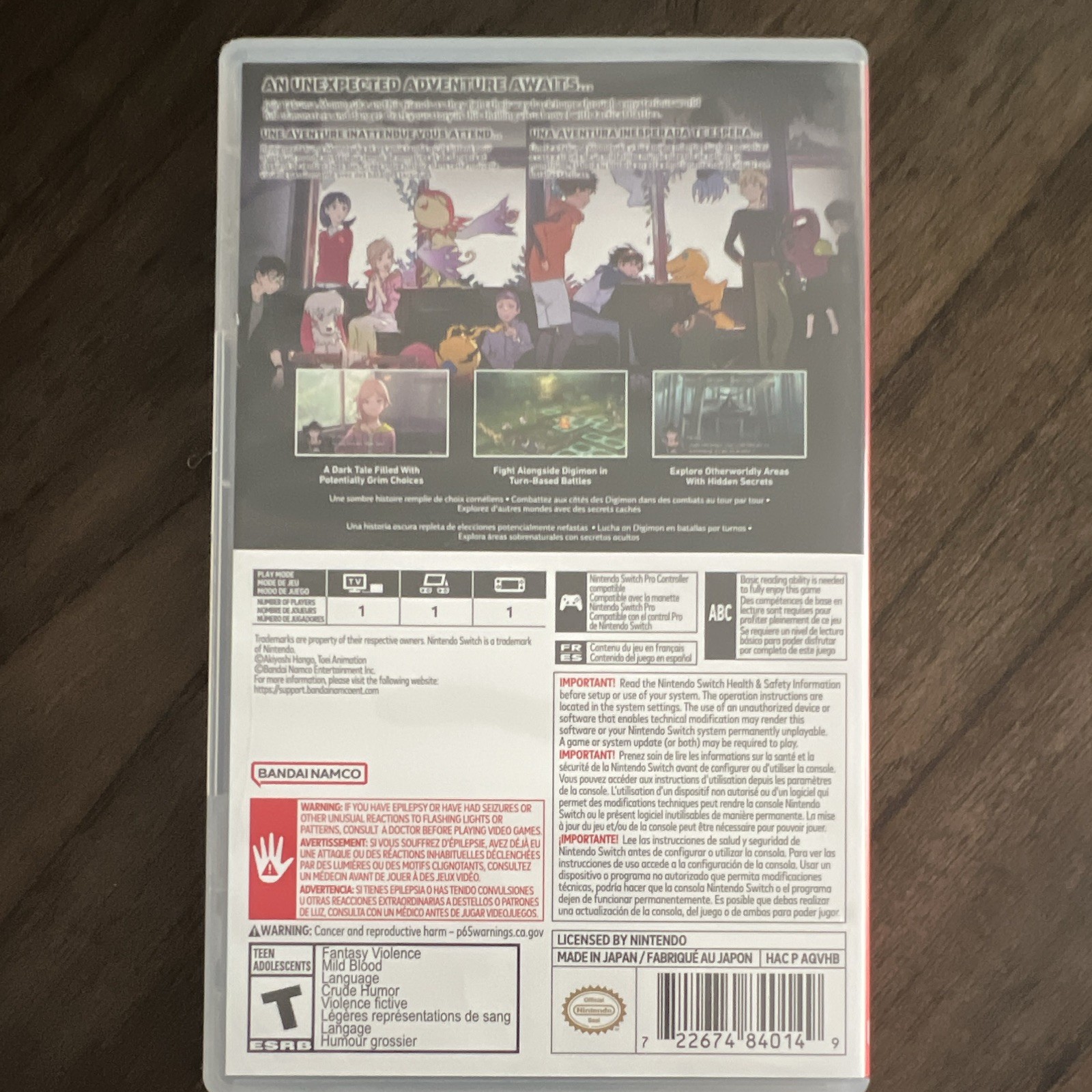 Digimon Survive Nintendo Switch Game – T Teen, NTSC-U/C, Bandai Namco