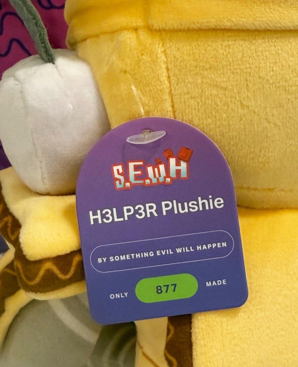 Makeship H3LP3R Bot Plush Larvae Studio Something Evil Will Happen Survival Game