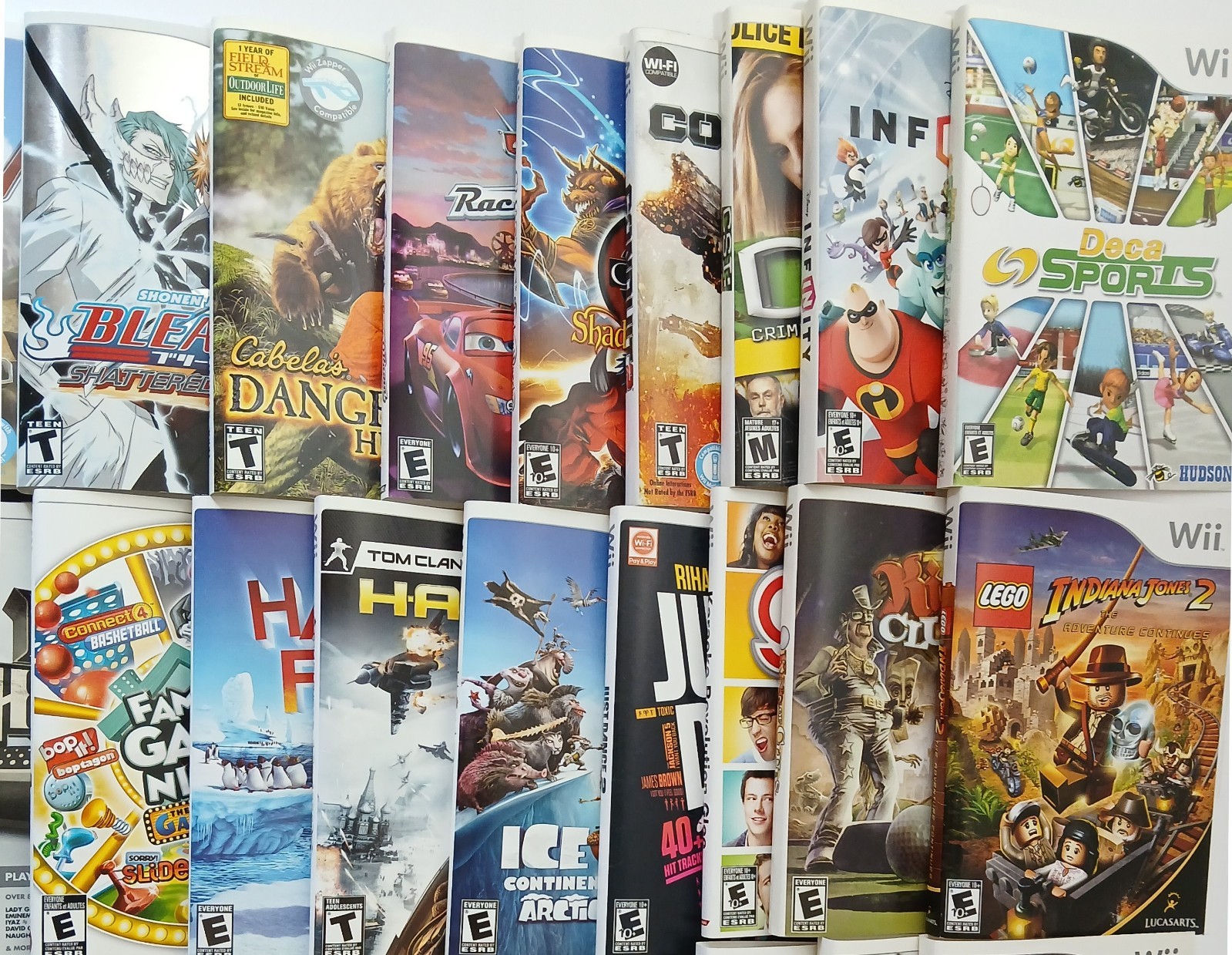 Additional Authentic Nintendo Wii COVER ART- ARTWORK INSERTS ONLY (no game)