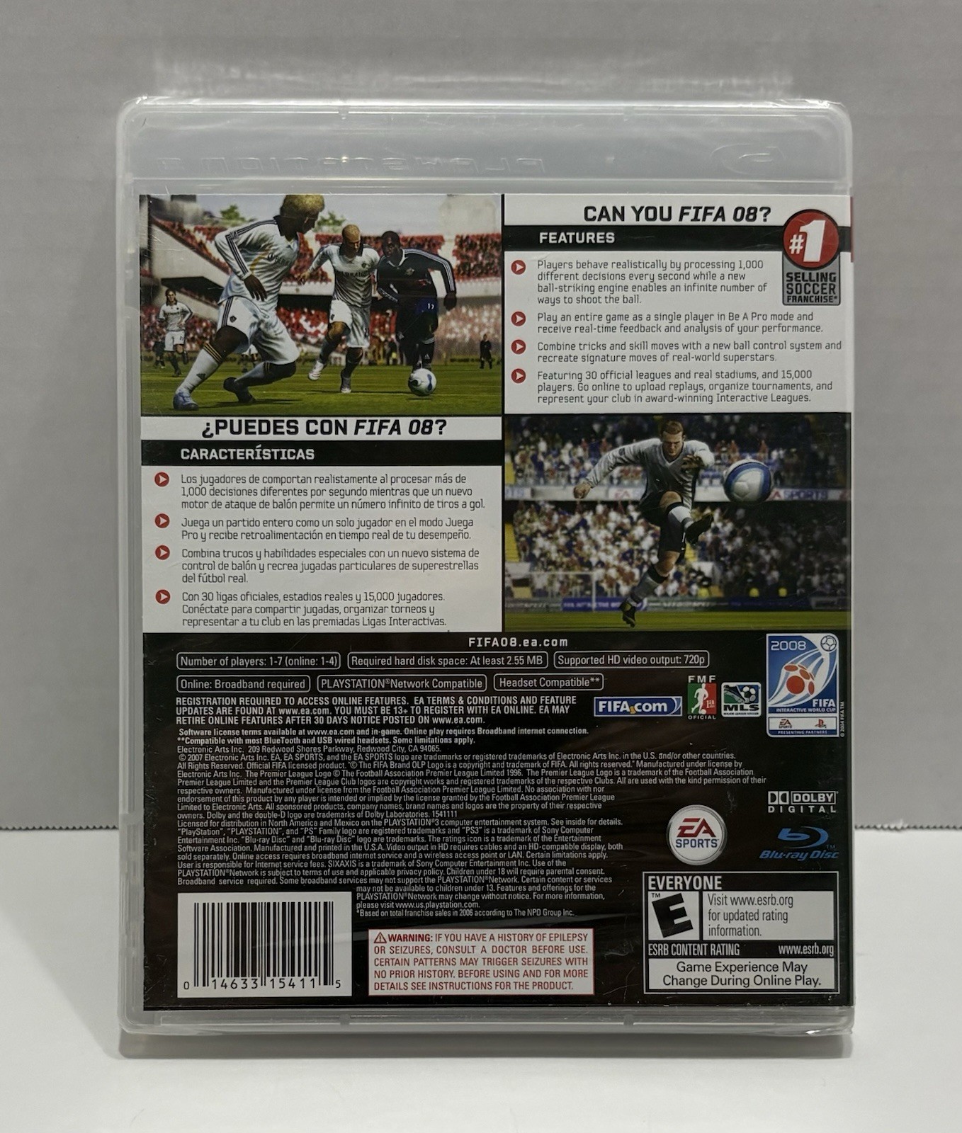 PS3 Playstation 3 FIFA Soccer 08 EA Sports Sealed