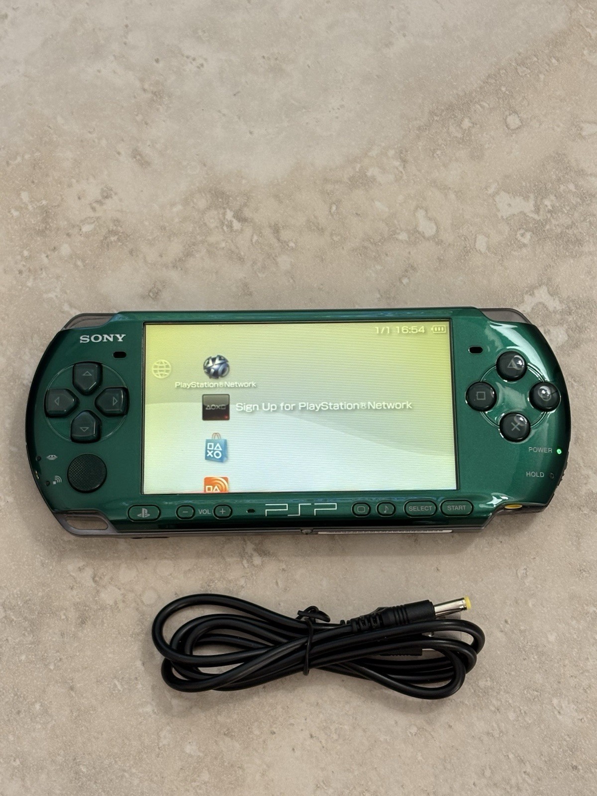 Spirit Green Sony PSP 3000 System w Charger, Battery, Bundle USA Seller