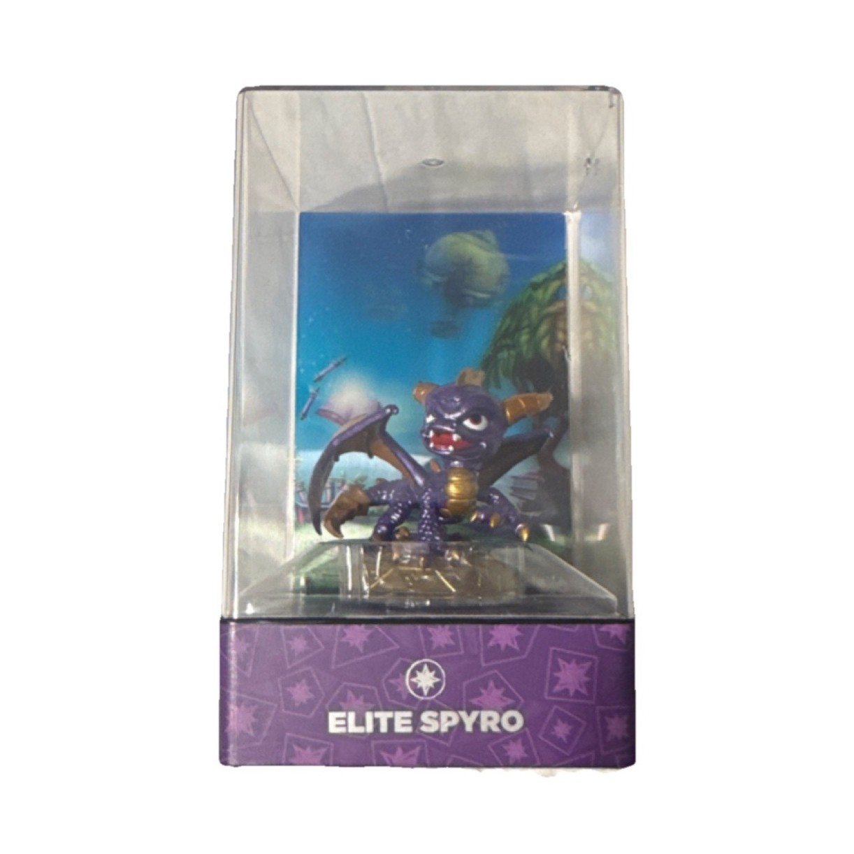 Skylanders Eon’s Elite Spyro – OPENED – Great Condition – Display Case – Rare