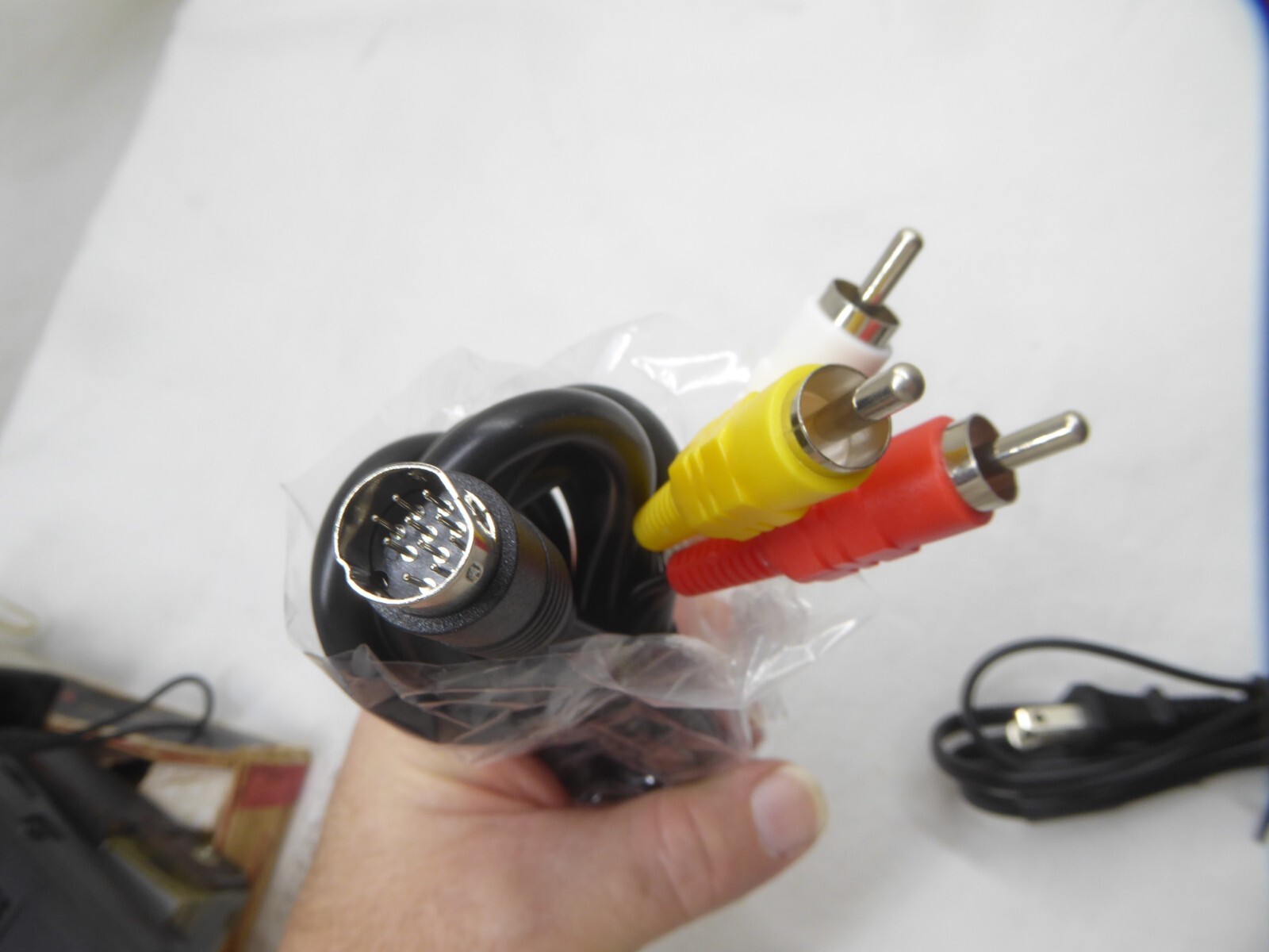 Sega Saturn Av Audio Composite RCA cable and power cord 6′ NEW U.S. seller