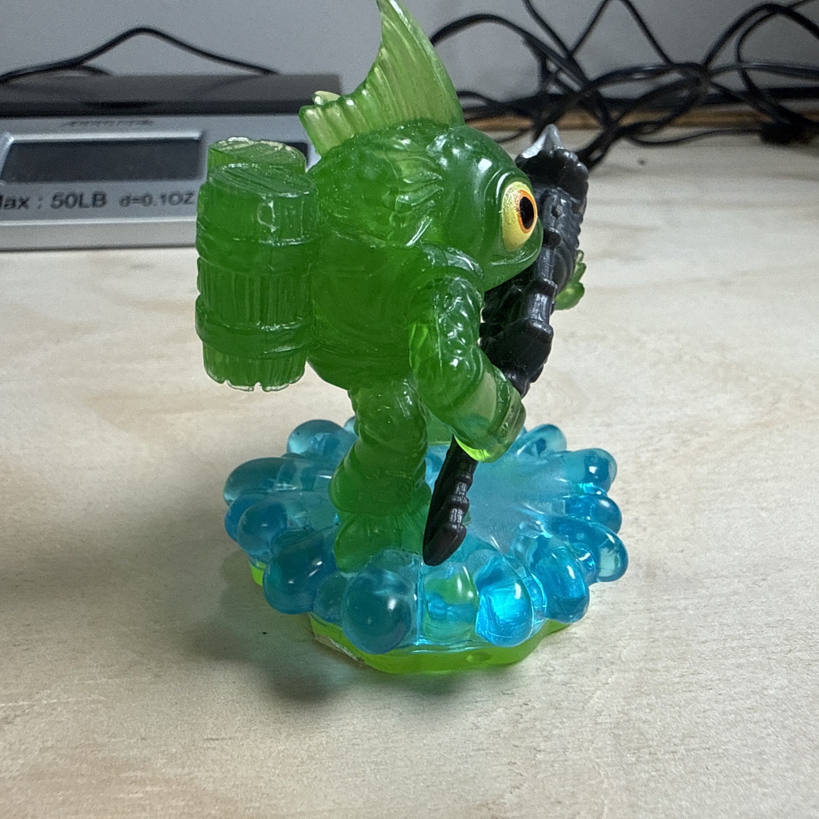 Skylanders Spyro’s Adventure Clear Green Gill Grunt Character Figure A98