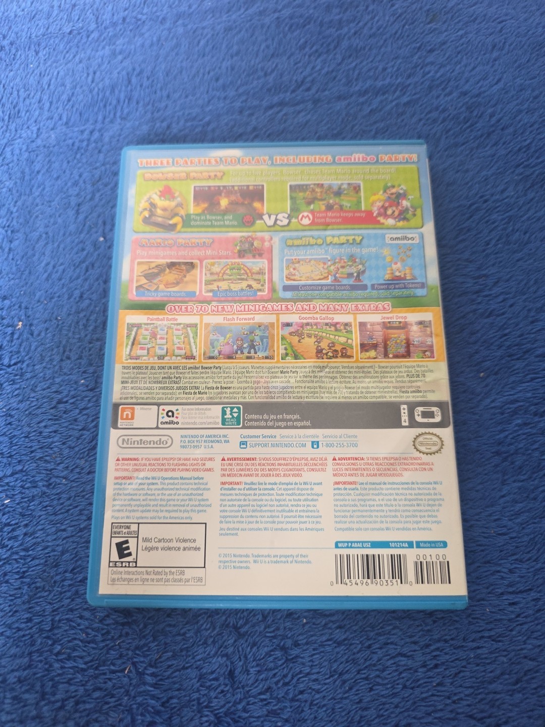 Mario Party 10 (Nintendo Wii U, 2015) CIB Complete In Box Tested Working