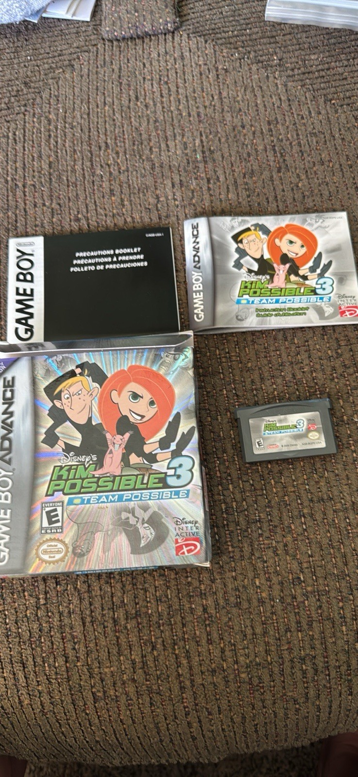 Disney’s Kim Possible 3: Team Possible Nintendo GBA w/ Box Disney Interactive E