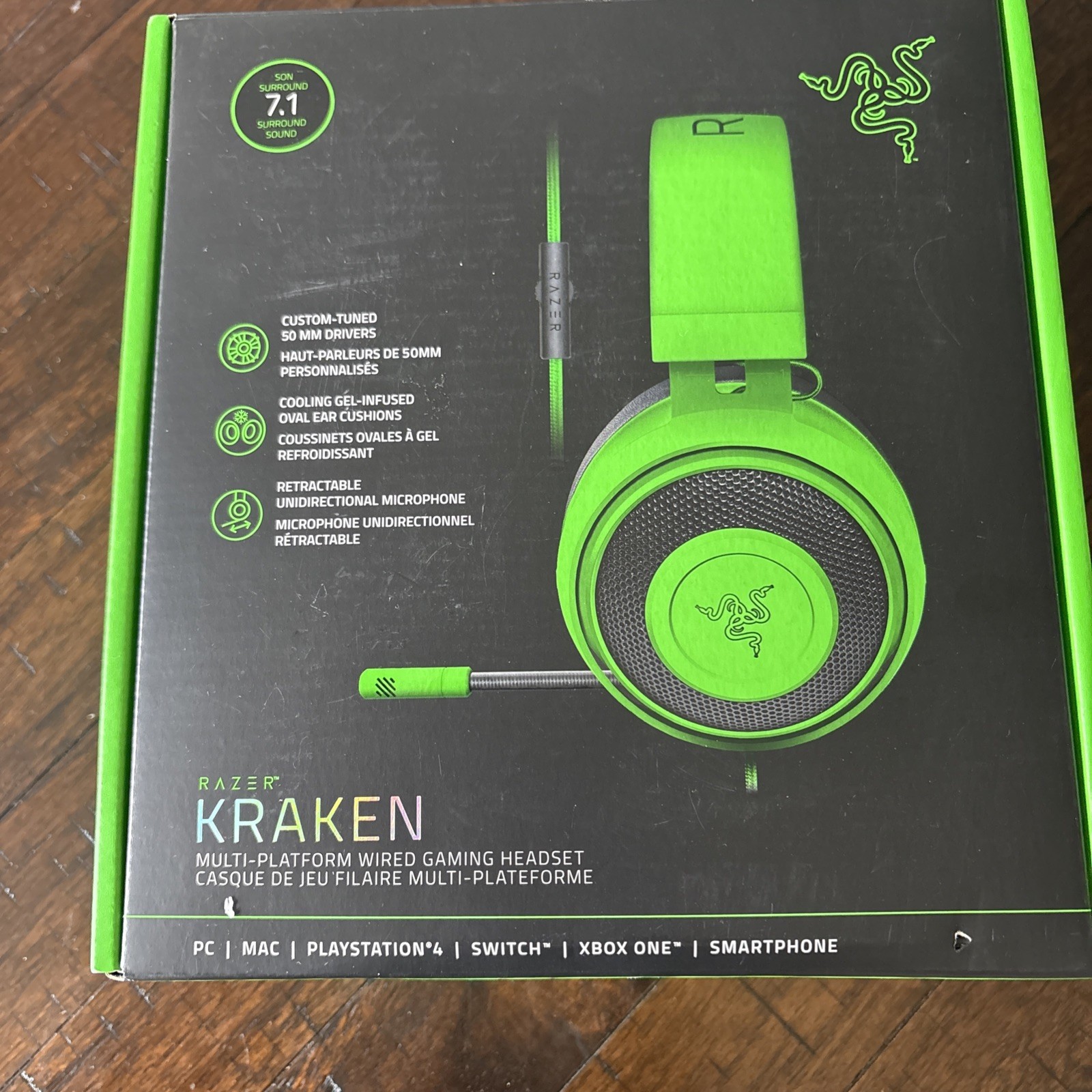 Razer Kraken Multi-Platform Wired Gaming Headset- PC/MAC/XBOX/Switch/Playstation