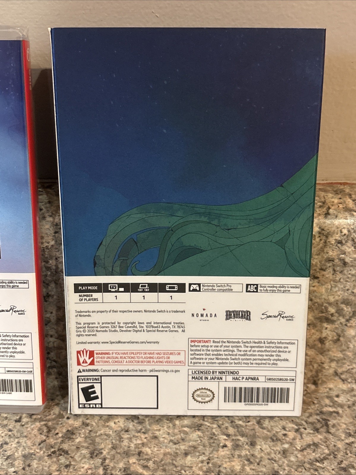 Nintendo Switch Gris Special Reserve Edition Sealed + Slip Cover BOX SHIP