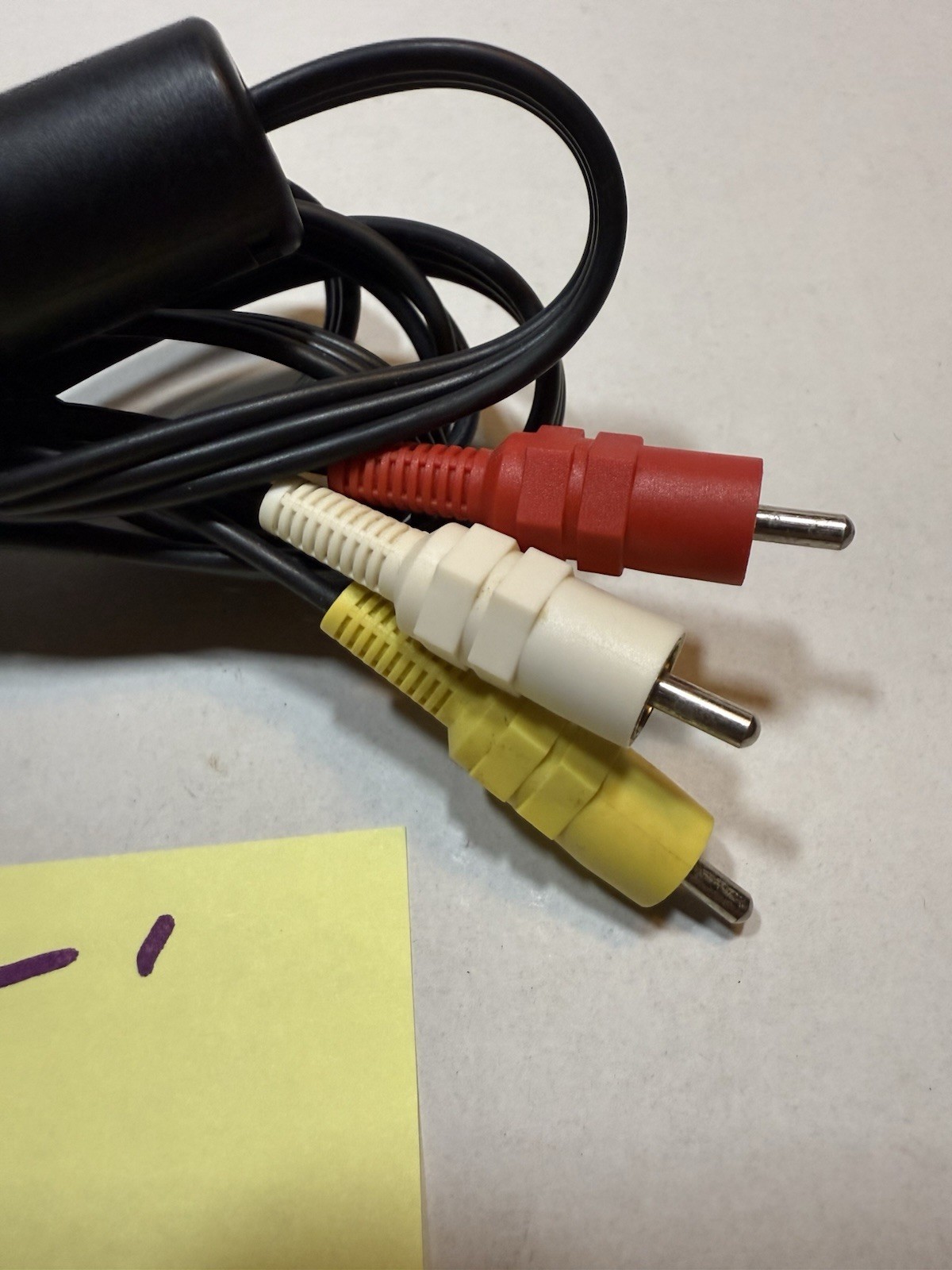 OEM Sony PlayStation A/V CABLE Connect Cord Genuine Composite 5’ft PS1 PS2 PS3