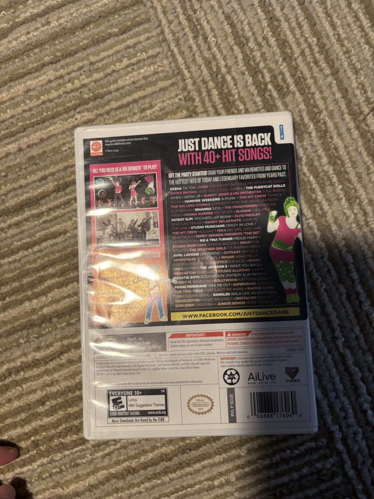 Just Dance 1, 2, 3, 4 (Wii Bundle) – tested in good condition