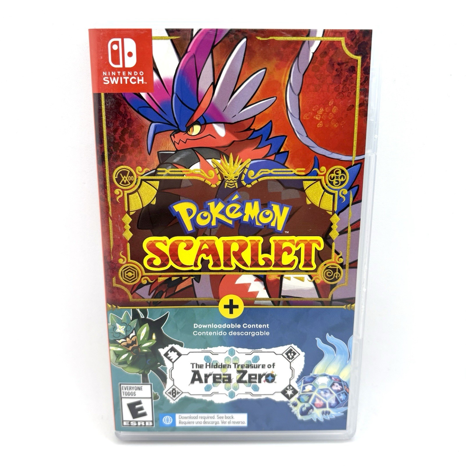 Nintendo Switch Pokemon Scarlet + The Hidden Treasure of Area Zero DLC CIB