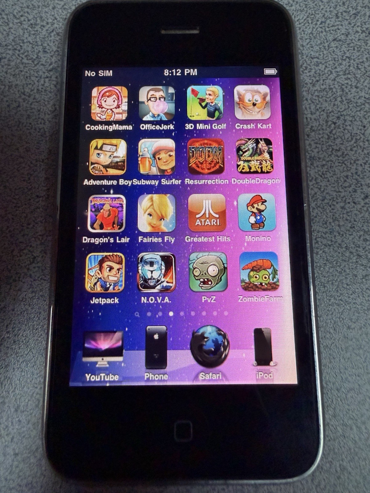 iPhone 3G 8GB Black 64 Rare Games Scarface Voltron Resident Evil