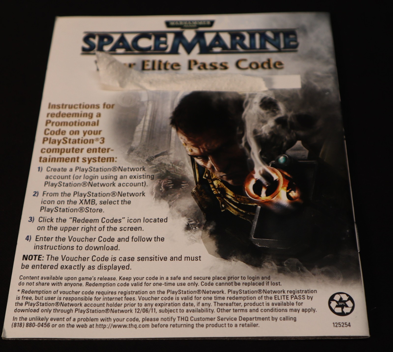 Warhammer 40000: Space Marine Sony PlayStation 3 PS3 Complete CIB Tested