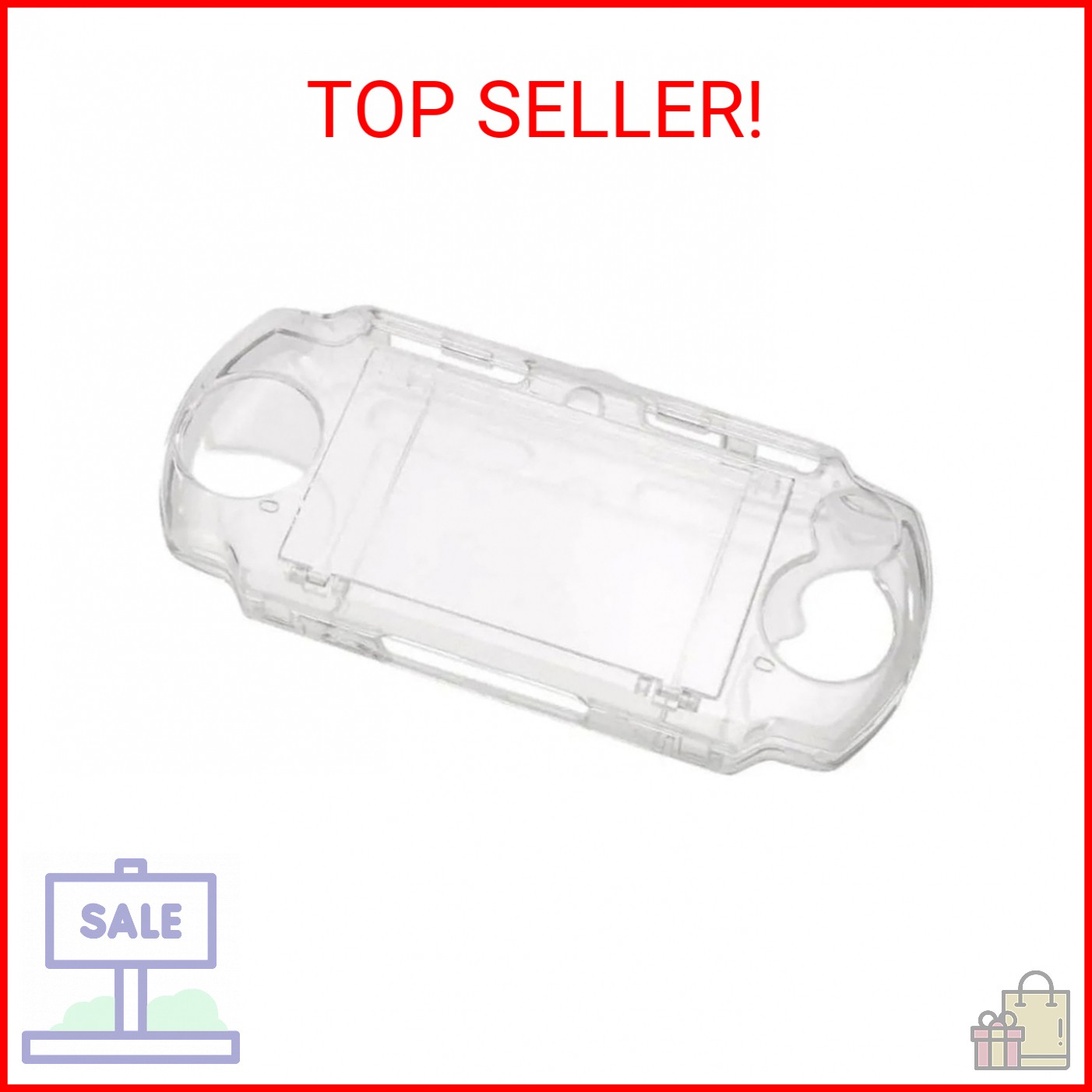 KlsyChry Transparent Hard Shell Case Cover Compatible with PSP 2000/3000, Replac