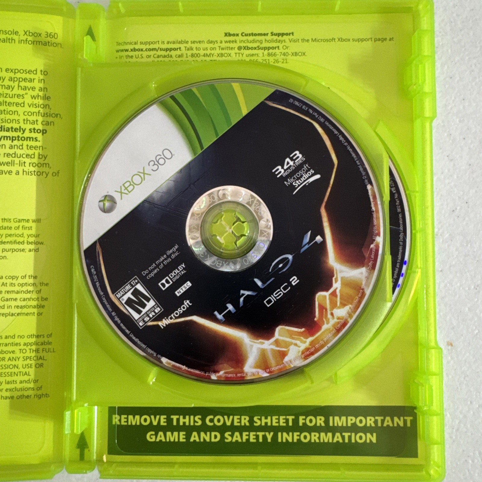 X-Box 360 Halo X-Box Live Video Game Lot of 6 Halo Wars Books and Tested Working