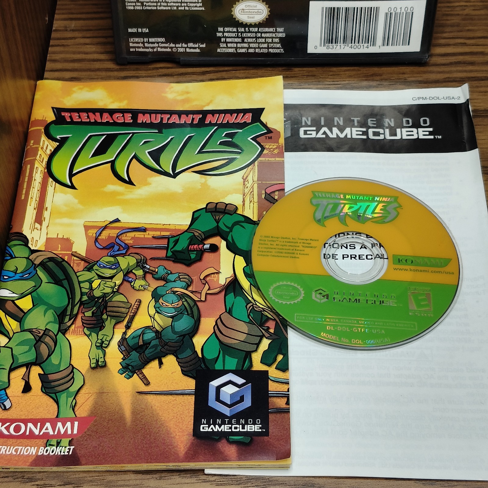 Teenage Mutant Ninja Turtles 2 & 3 BattleNexus Mutant Nightmare GameCube Bundle