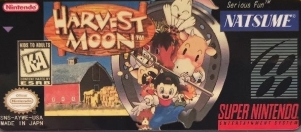 HARVEST MOON FOR THE SUPER NINTENDO GAMING CONSOLE (SNES) (1997) US VERSION