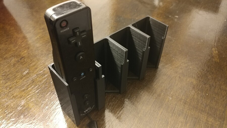 Wall Mount Stand Display for Wii Remote Controller (Holds 4!) WiiMote, Joystick