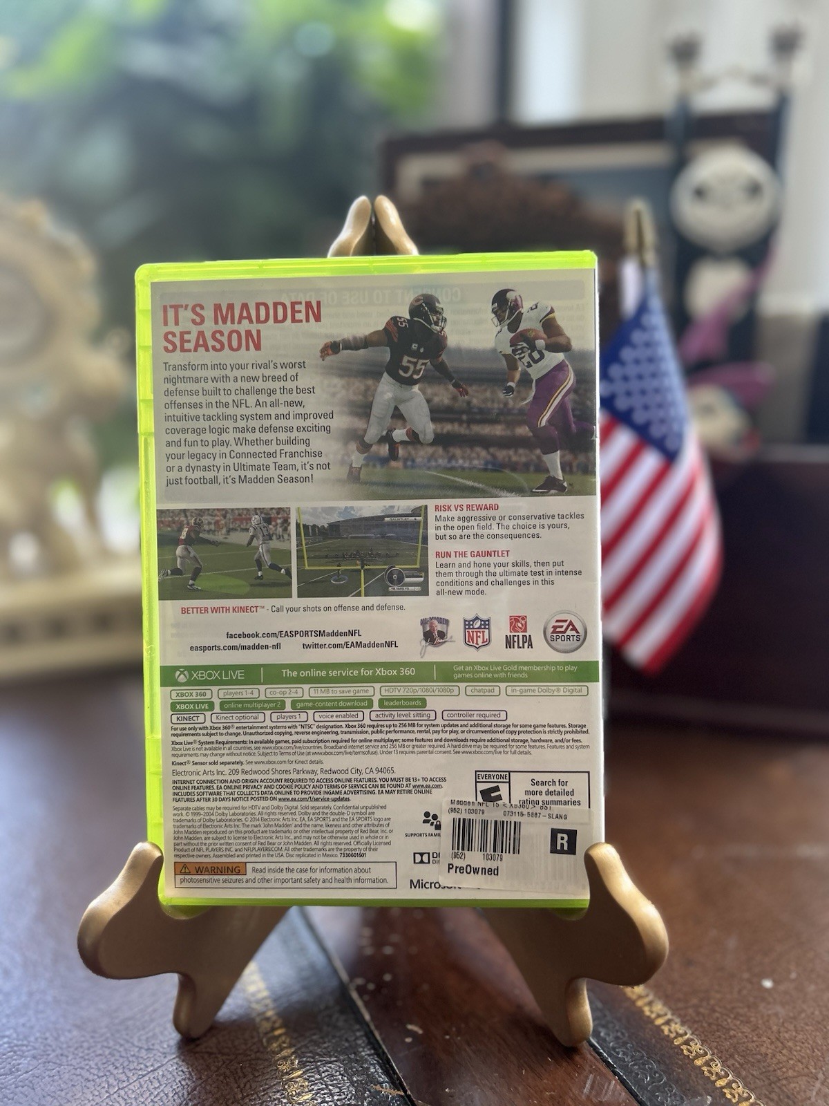 EA Sports Madden NFL 15 Xbox 360 American Football Game Better with Kinect