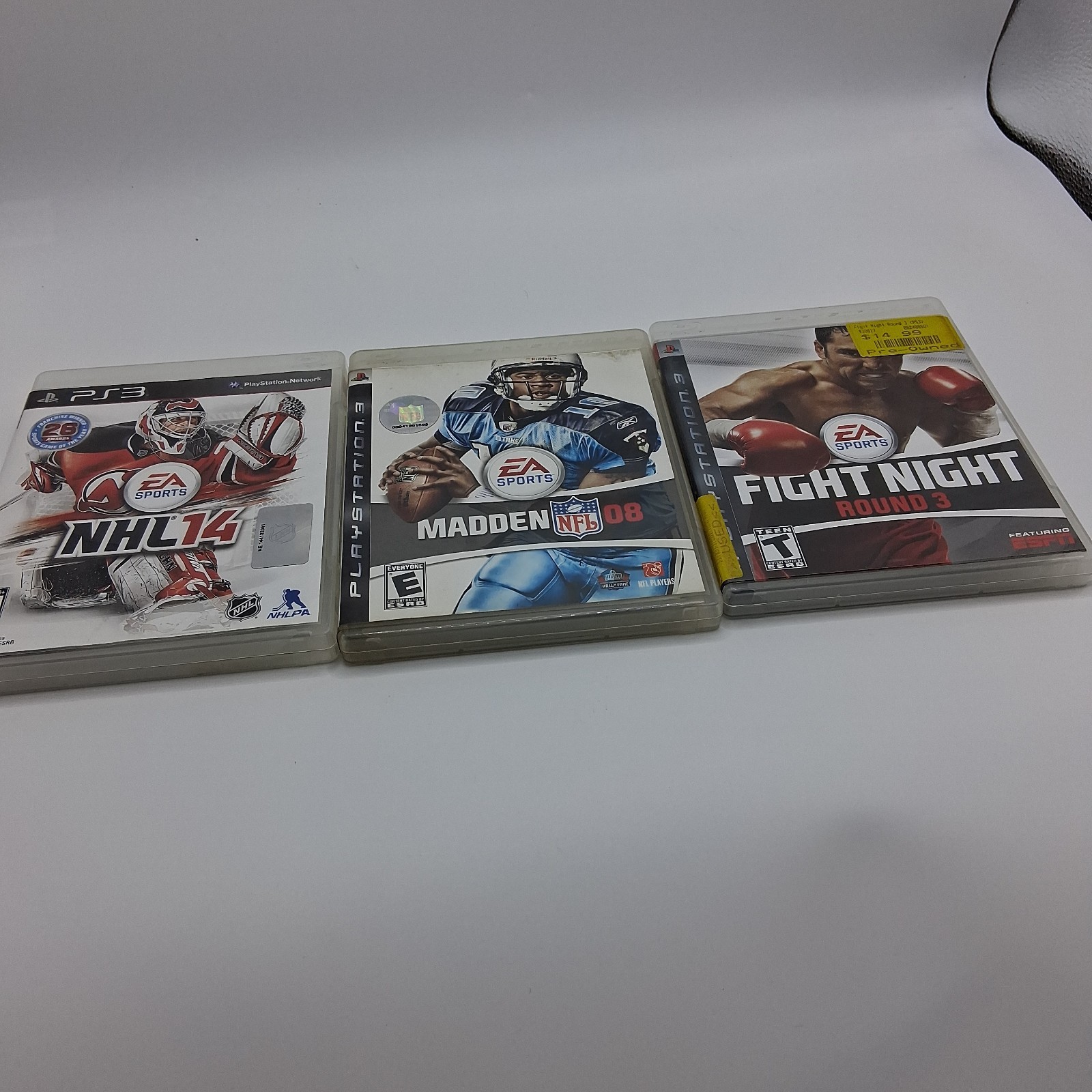 EA Sports PS3 3-Game Bundle: NHL 14, Madden 08, Fight Night Round 3