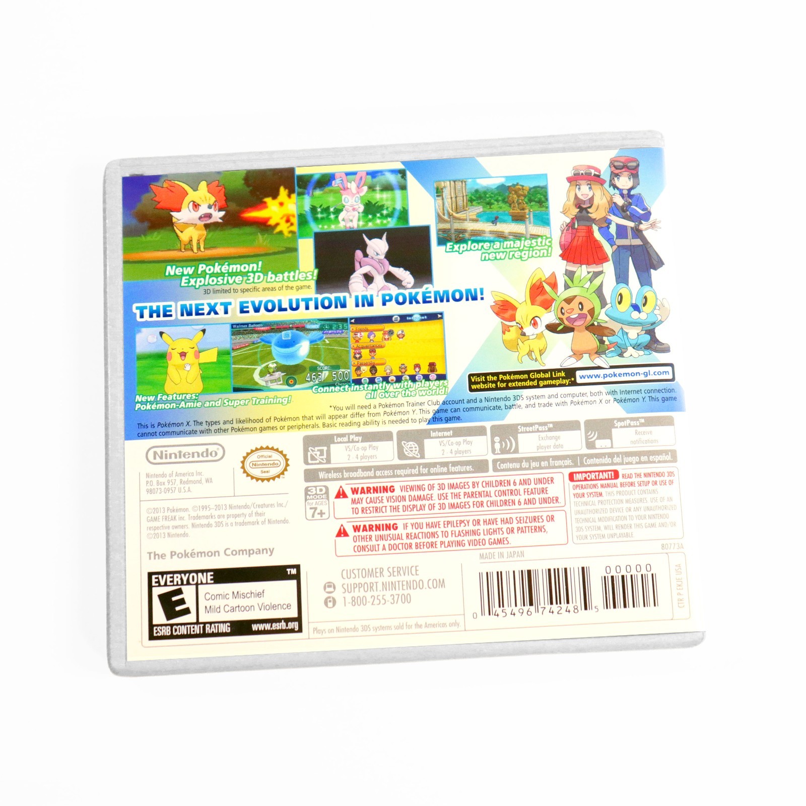 Pokemon X Nintendo 3DS Complete CIB Authentic